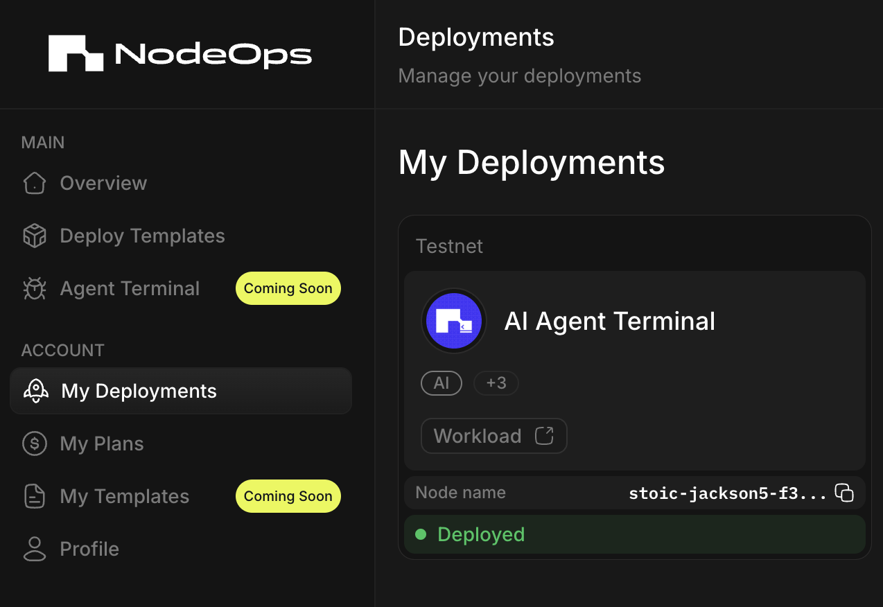 NodeOps Node details