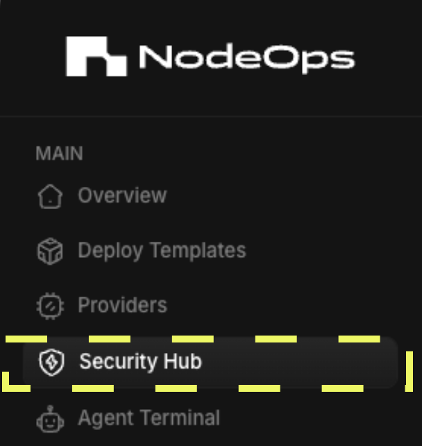 Scan your resources for vulnerabilities with popular scanning tools from your NodeOps network Dashboard
