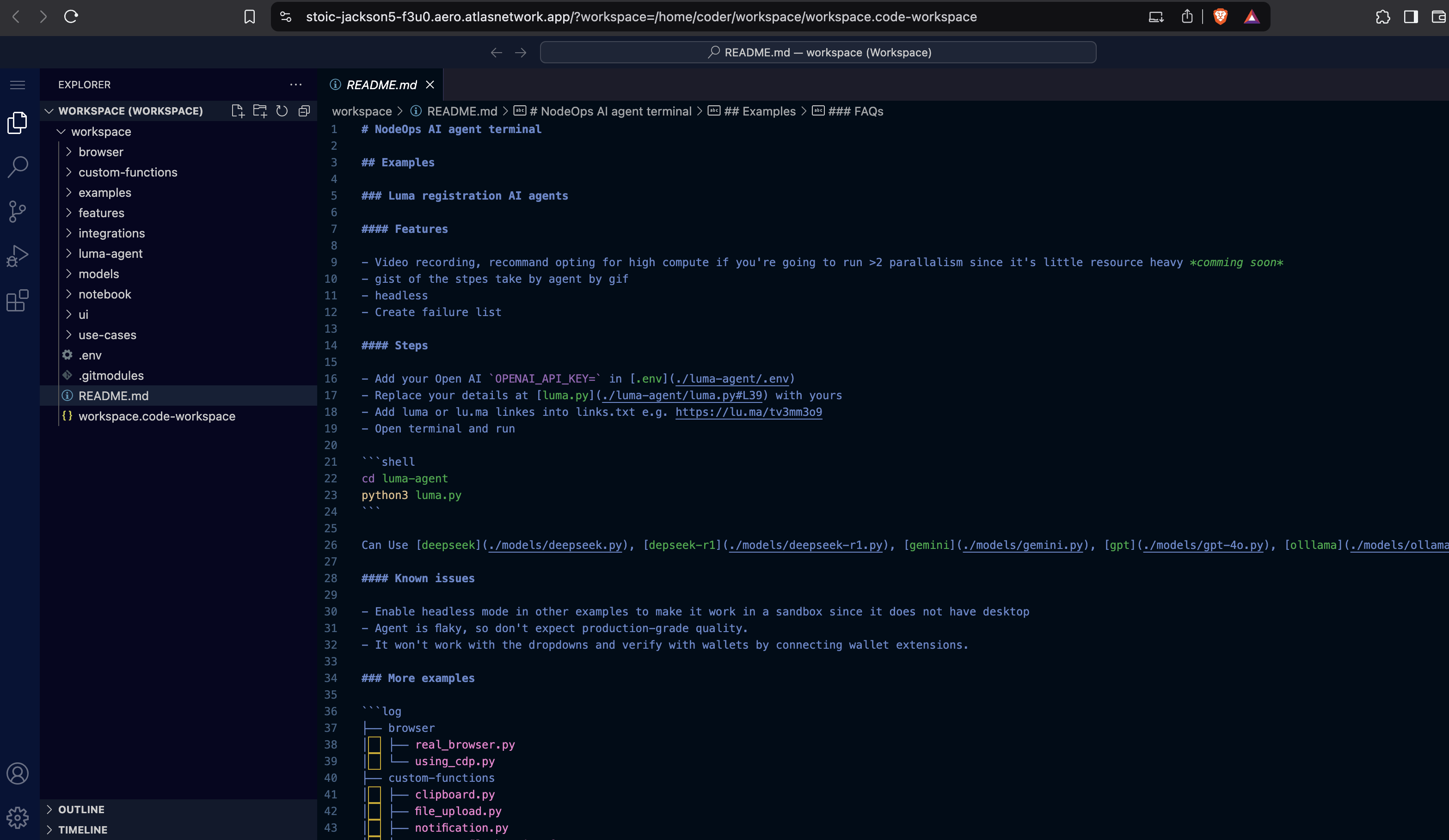 NodeOps Node details