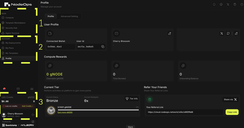 NodeOps Network Marketplace provides access to Cloud products and services and rewards participants with gNODE.