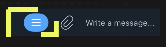 Use the hamburger menu in Telegram to view all the bot's commands and click the one you need