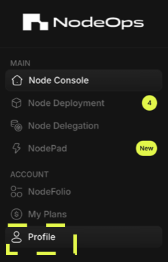 Start connecting your NodeOps account with your Telegram